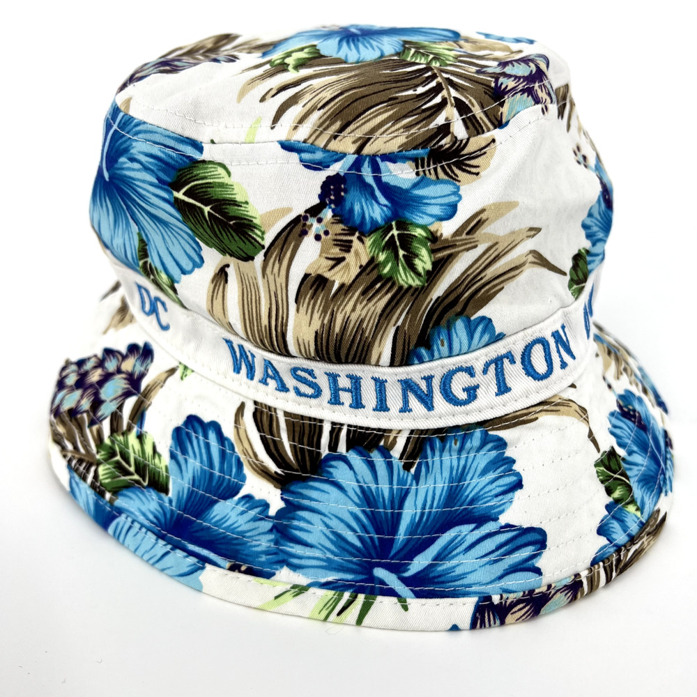 Washington DC Bucket Hat 100% Cotton Floral One Size